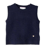 Pull sans manche cœur MARINE