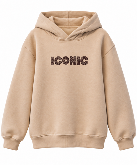 Sweat Iconic à capuche Bandana Beige