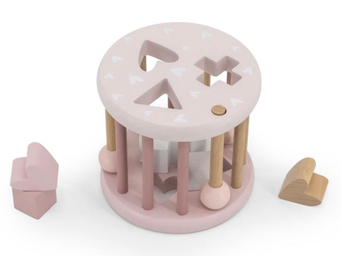 Roze vorm sorteerwiel 