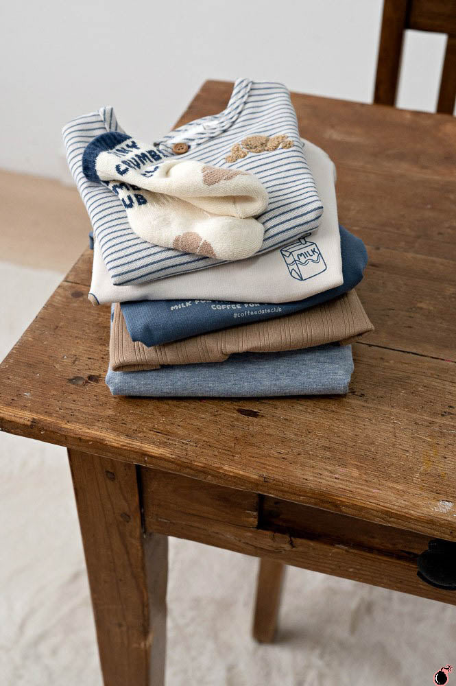 T shirt Morning Bleu