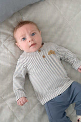 T shirt Morning Bleu