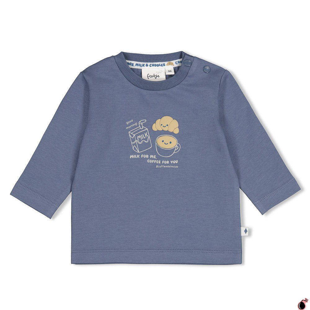 T shirt Morning Bleu