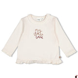 T shirt Love Blanc