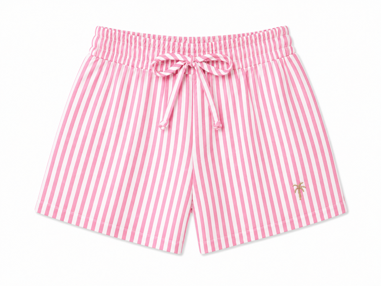 Short rayé FUSHIA