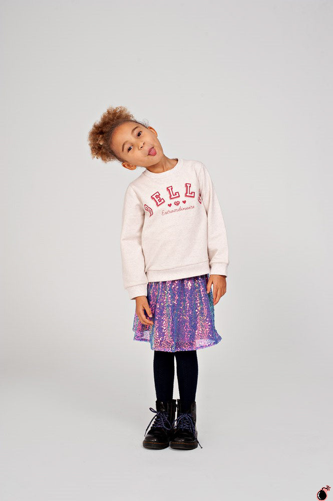 Sweat Princesse Blanc cassé