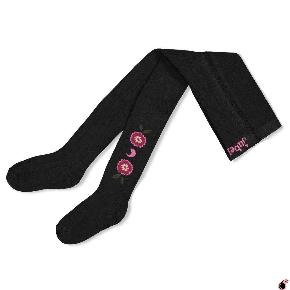 Collants Moon Flowers Gris