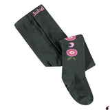 Collants Moon Flowers Gris