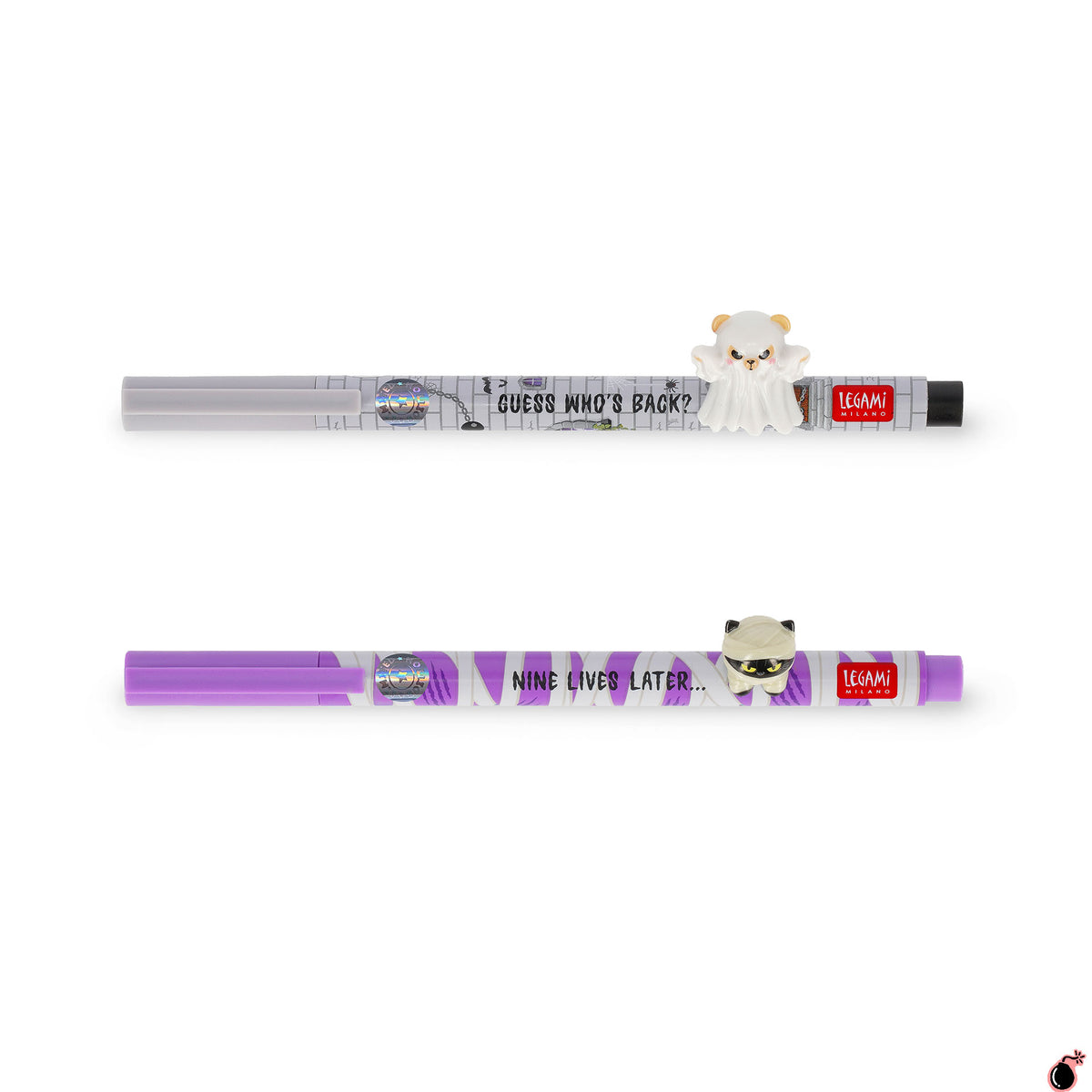 Set de 2 stylos Gel Fantôme & Momie