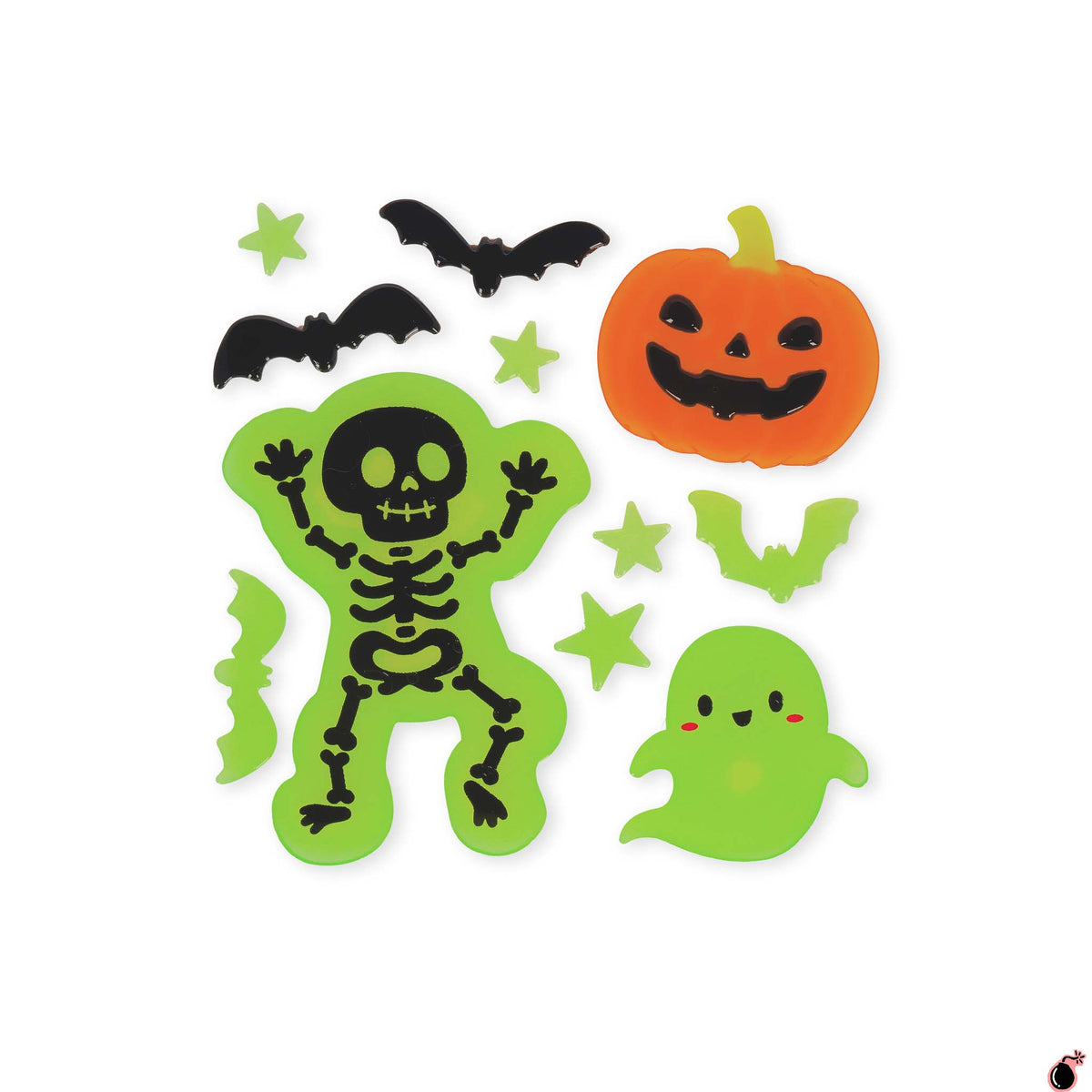 Stickers gel fenêtre Squelette
