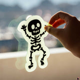 Stickers gel fenêtre Squelette