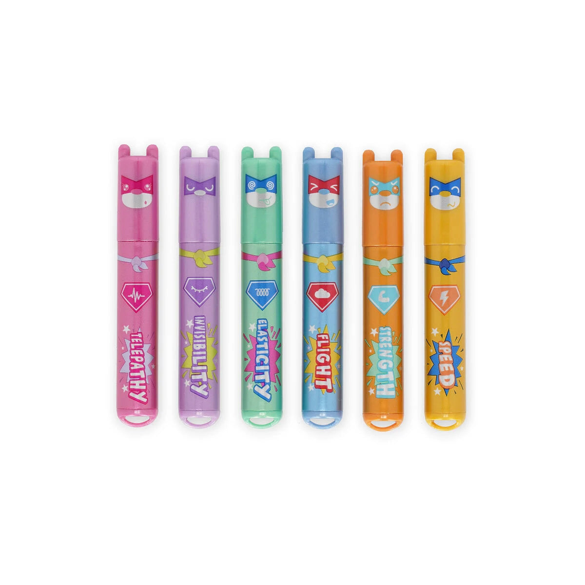 Set de 6 mini surligneurs  - TEDDY BEAR