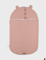 Nid d’ange, mousseline de coton bio rose