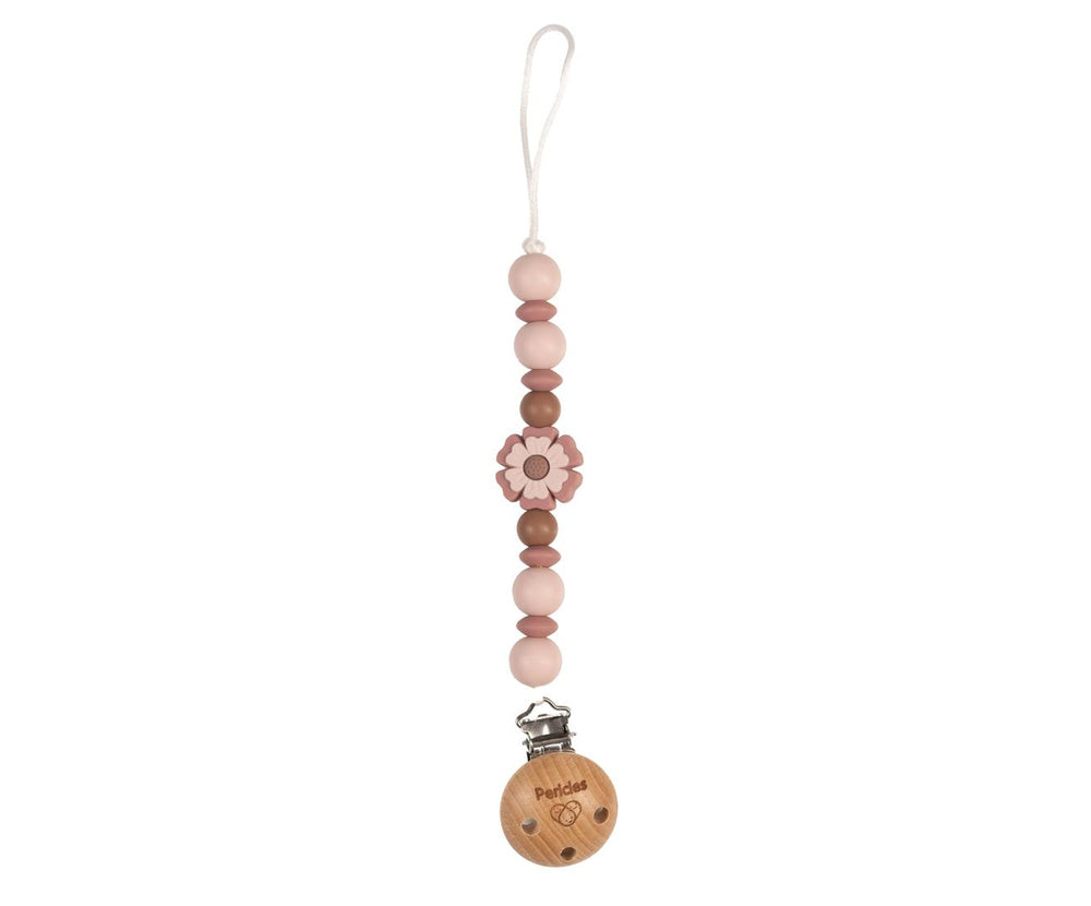 ° Attache-sucette  FLOWER PINK - emporté °