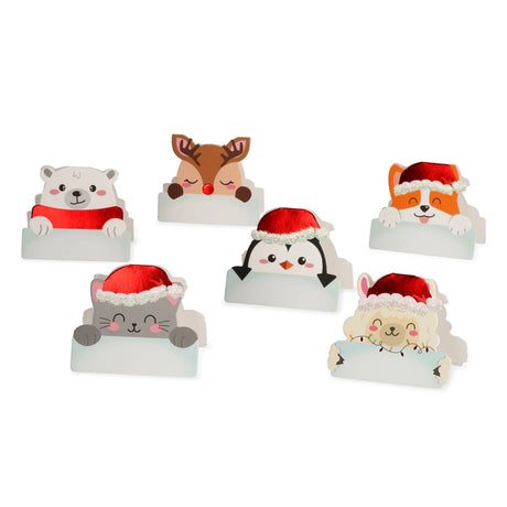 Kerstplaatskaarten - Pak van 12