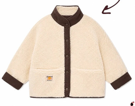 Veste moumoute REVERSIBLE Chocolat