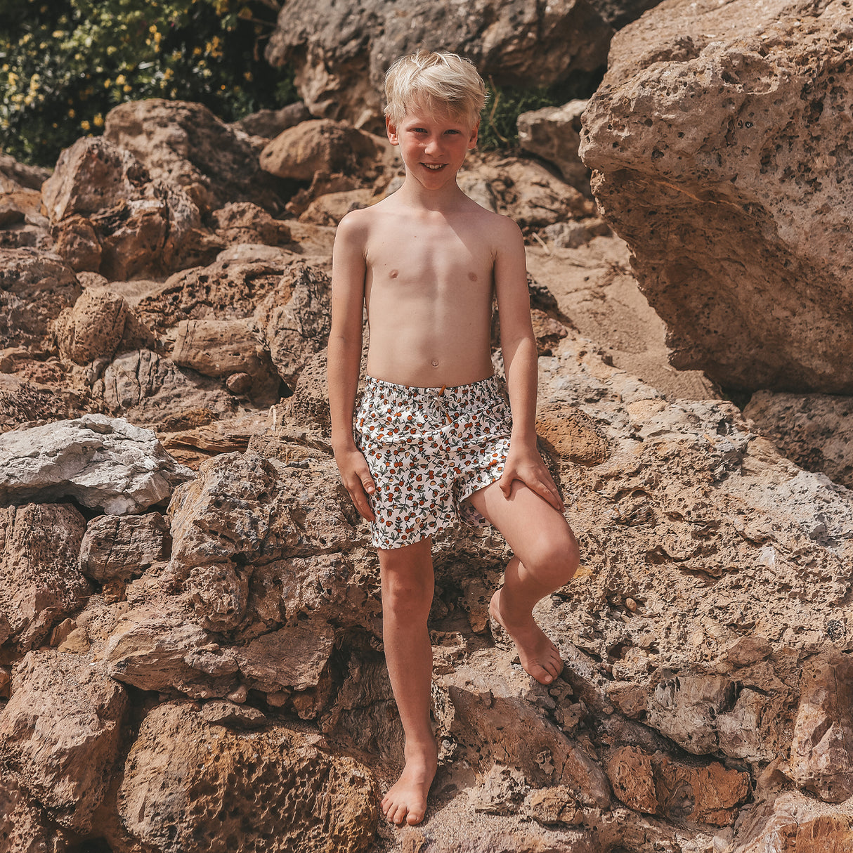 Maillot Kaï Blanc orangé