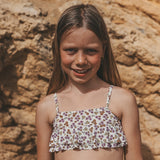 Maillot Riva fleuri lila