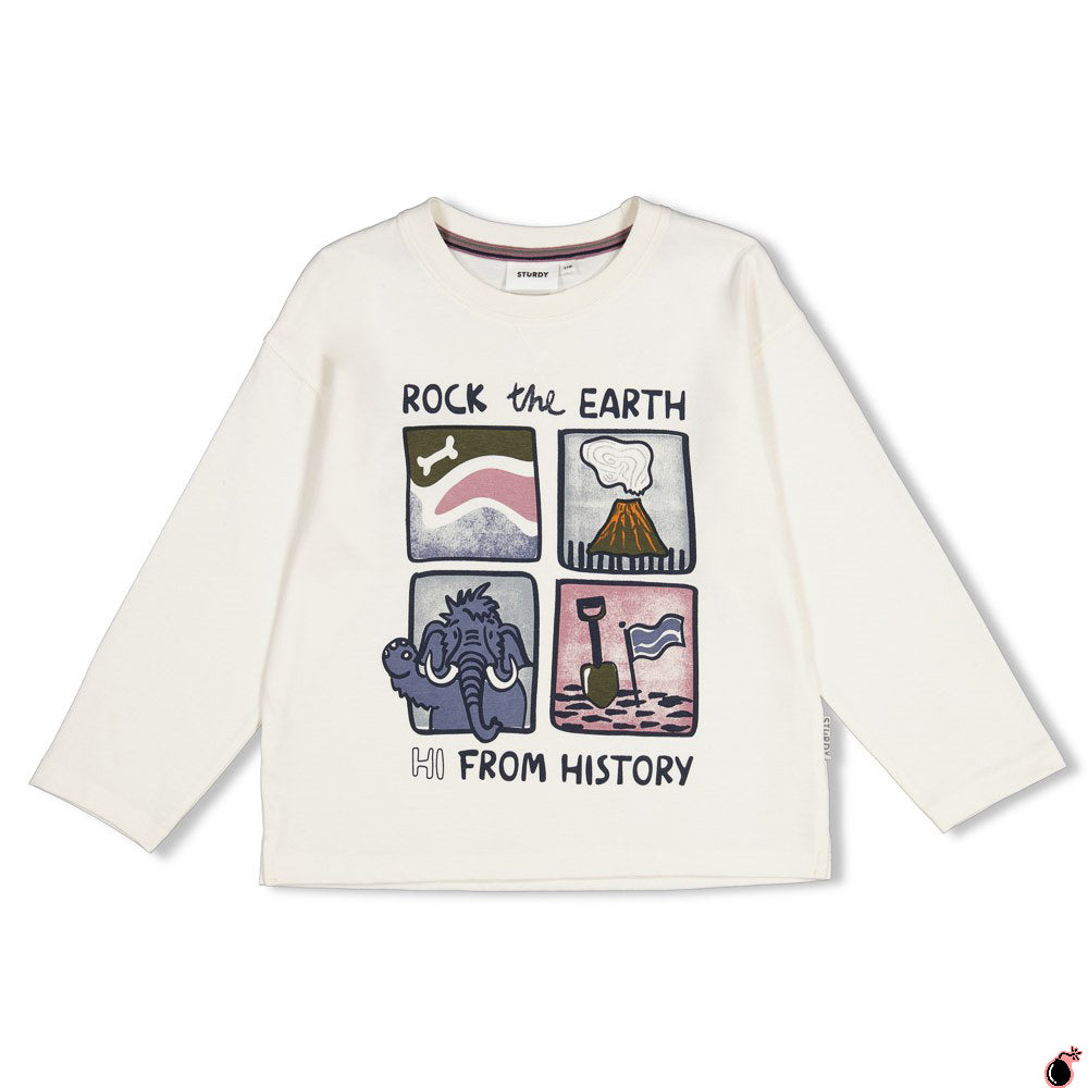 T shirt Rock Blanc