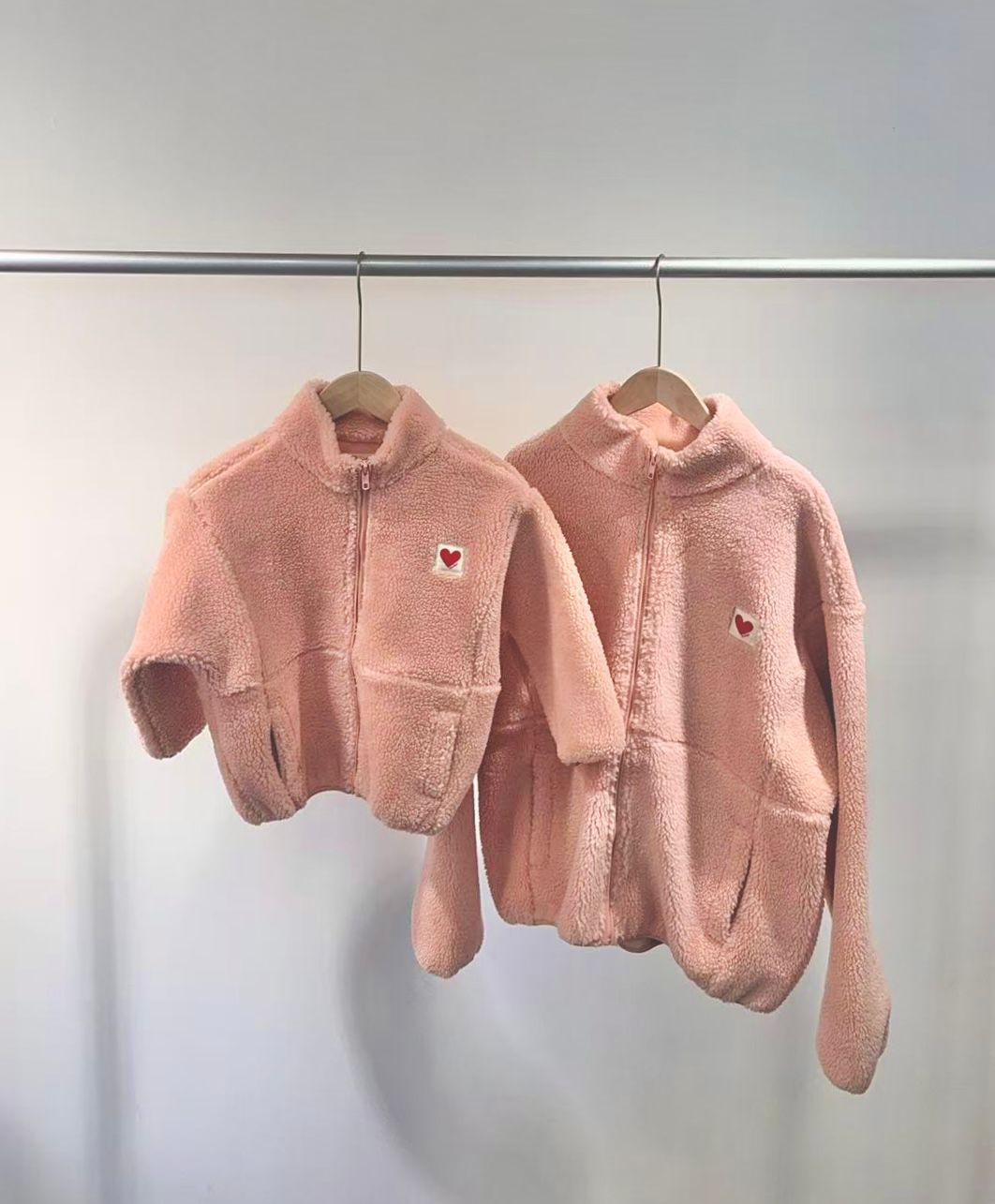 Gilet TEDDY rose