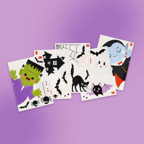 Set de 35 Autocollants Électrostatiques pour Fenêtre - Windo-Wow-  HALLOWEEN