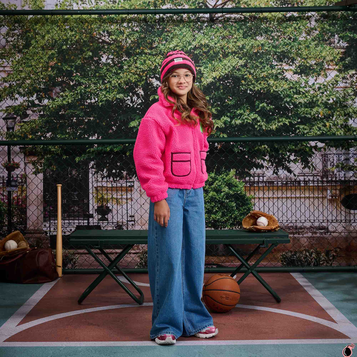 Gilet Maan Rose