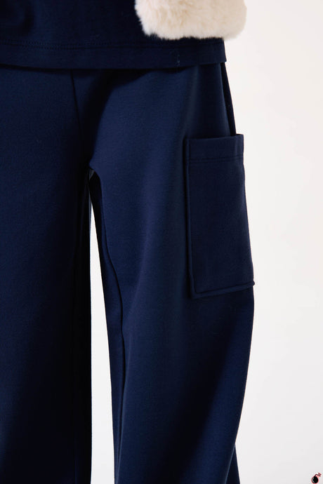 Pantalon Emanuela Bleu