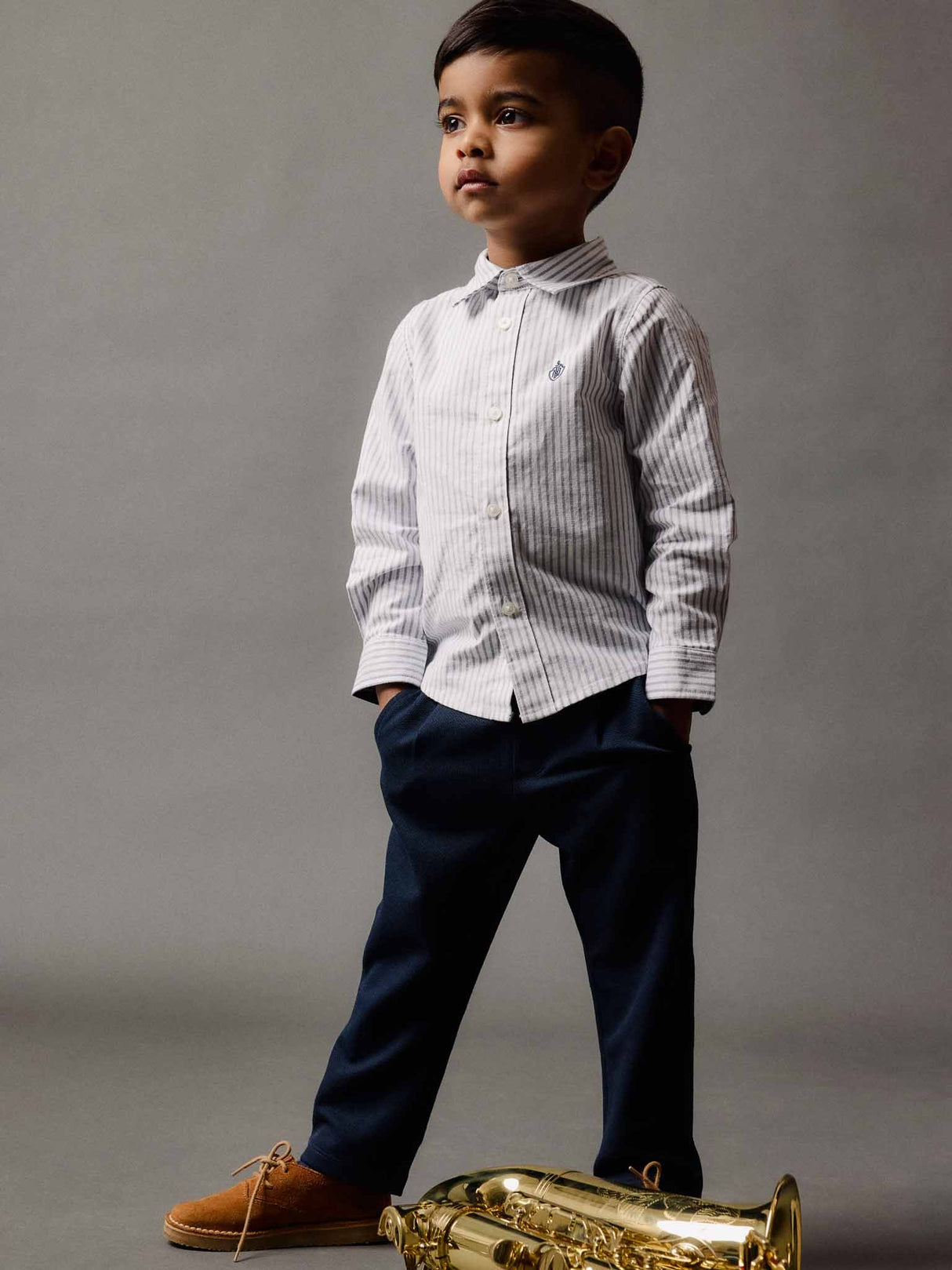 ROBINO Broek Blauw