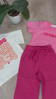 Pantalon RAYÉ Fuchsia