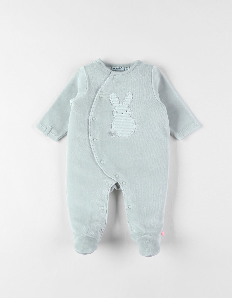 Pyjama lapin vert d’eau