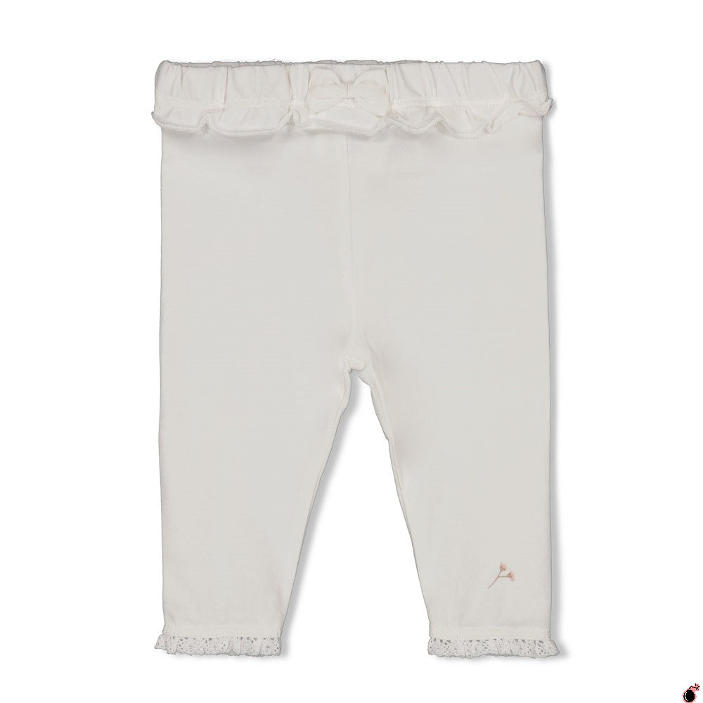 Legging Flower Blanc