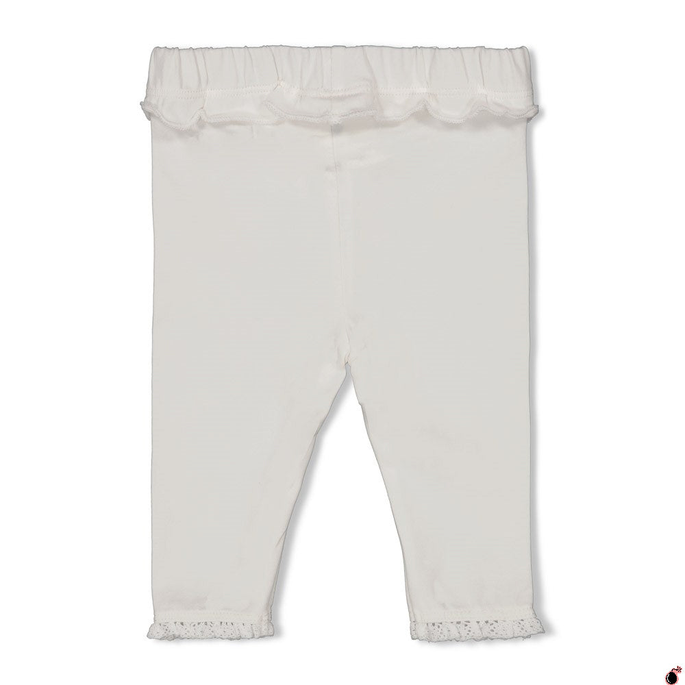 Legging Flower Blanc