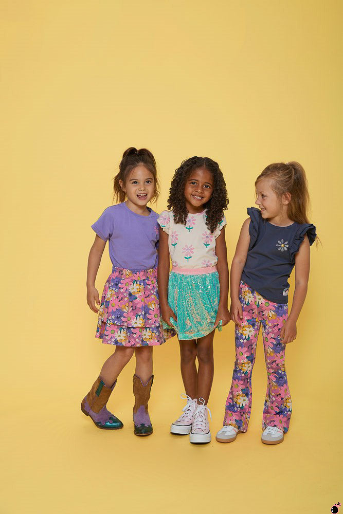 T shirt Rolling Bleu