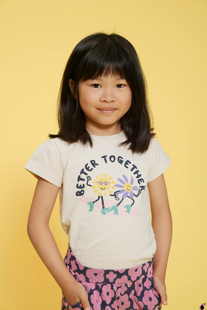 T shirt Rolling Blanc