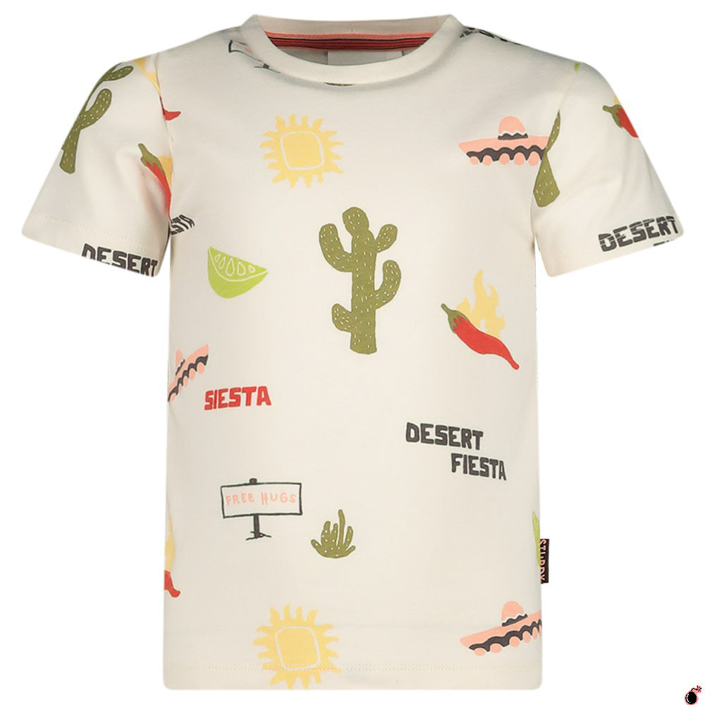 T shirt Desert Blanc