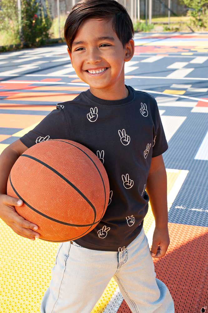 T shirt Run Anthracite