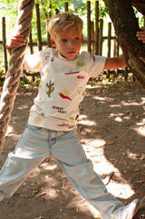 T shirt Desert Blanc